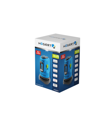 Poziomnica laserowa czerwona 10m HT4M070