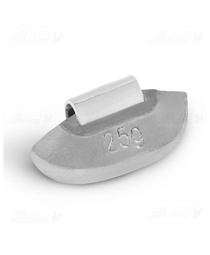 Ciężarki 25g  ołowiane (Pb) nabijane do felg stalowych opakowanie 100szt.