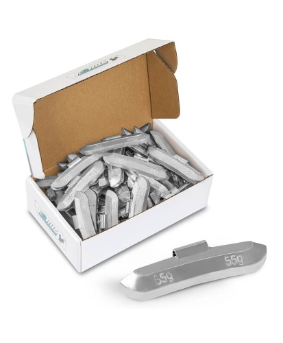 Ciężarki 55g  ołowiane (Pb) nabijane do felg stalowych opakowanie 50szt.