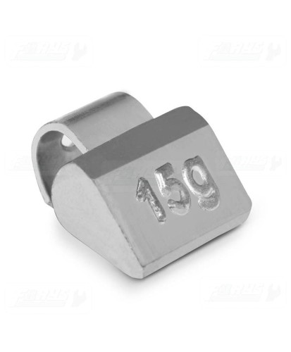Ciężarki 15g  nabijane cynkowe (Zn) do felg aluminiowych (ALU) opakowanie 100szt.