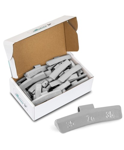 Ciężarki 35g  nabijane cynkowe (Zn) powlekane do felg aluminiowych (ALU) opakowanie 50szt.