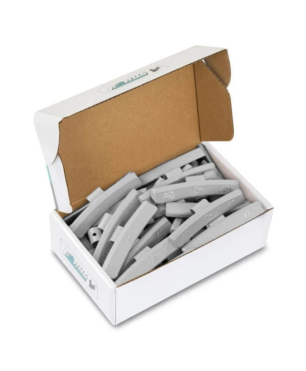 Ciężarki 40g nabijane cynkowe (Zn) powlekane do felg aluminiowych (ALU) opakowanie 50szt.