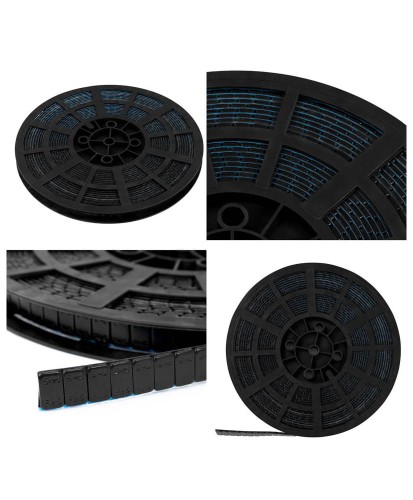 Ciężarki klejone ocynkowane powlekane czarne do felg aluminiowych rolka (1200x5g)