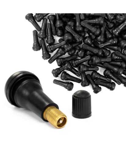 Zawór TR413 EPDM  korpus mosiężny wentyl do opon bezdętkowych 100 szt.
