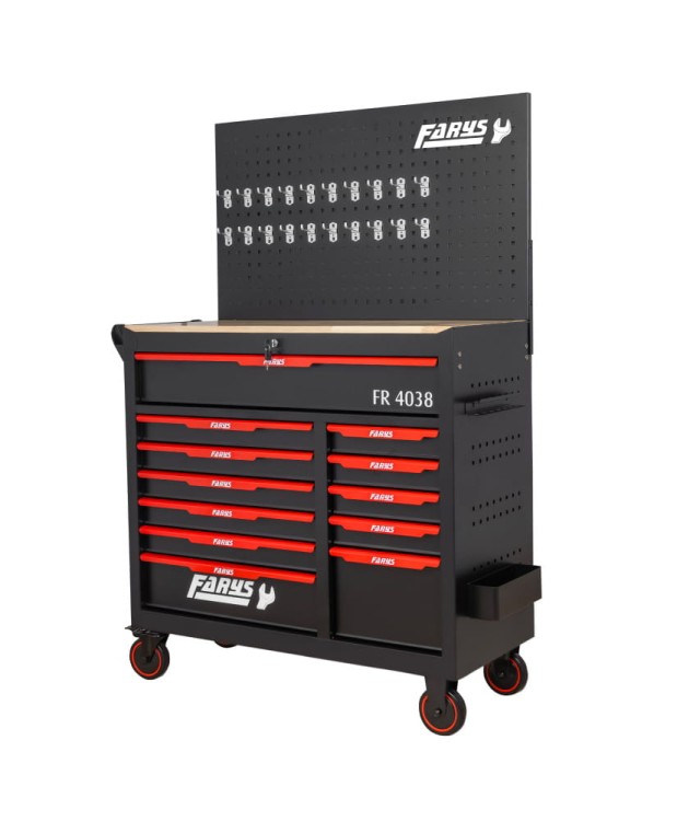 Wózek narzędziowy 12 Szuflad szafka mobilna warsztatowa FR4038+FR4025