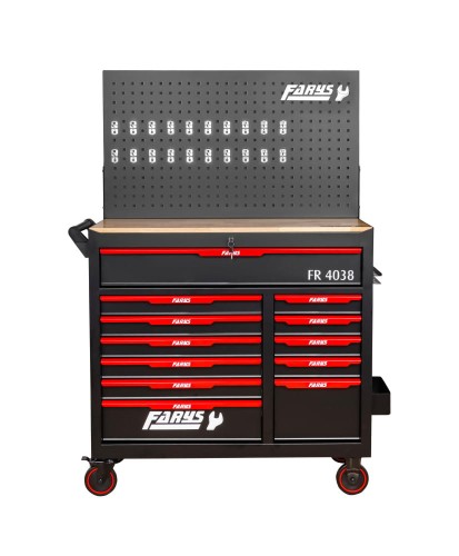 Wózek narzędziowy 12 Szuflad szafka mobilna warsztatowa FR4038+FR4025