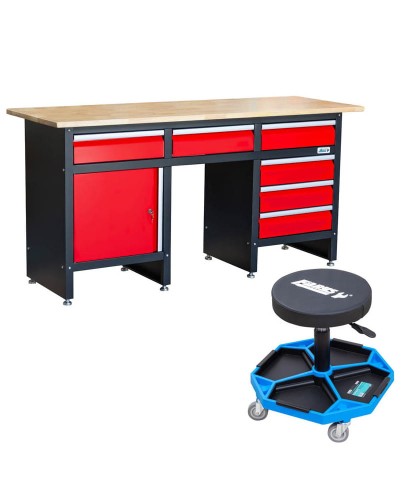 Stół warsztatowy szafka narzędziowa z blatem FR4094 + gratis