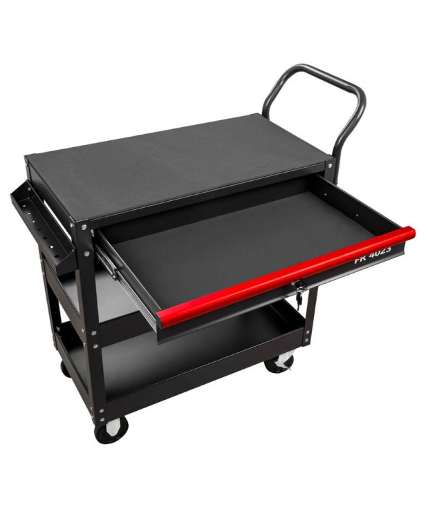 Wózek narzędziowy warsztatowy serwisowy 3 półki szuflada  FR4023