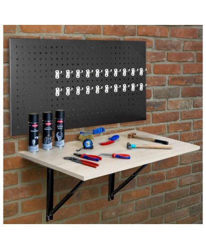 STÓŁ WARSZTATOWY GARAŻOWY ROBOCZY SKŁADANY + ścianka na narzedzia