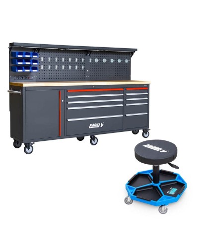 Stół wózek warsztatowy narzędziowy szafka narzędziowa XXL FR4086+Stołek Gratis