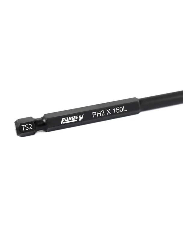 10x Bity WKRĘTARKI MAGNETYCZNE PH2 150 mm Końcówki wkrętakowe Groty FR2356