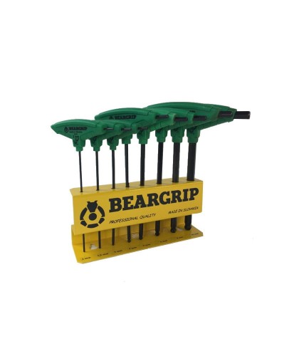 Zestaw kluczy imbus Beargrip 8szt. Typ T na stojaku
