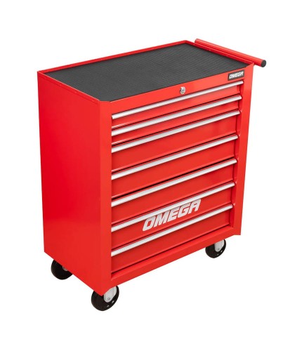 Czerwona szafka warsztatowa mobilny wózek narzędziowy 7 szuflad FR4027C + FR1970