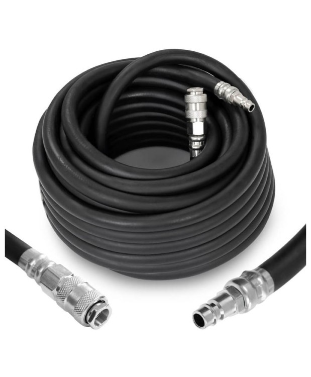 Wąż pneumatyczny gumowy okuty 15m / FI 16x9,5 mm do kompresora FR7410