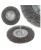 Szczotka tarczowa z trzpieniem 75 mm, drut stalowy 0.3 mm FR9402