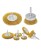 Szczotki druciane kpl 6szt, 37, 50, 62, 75mm, stal FR9414