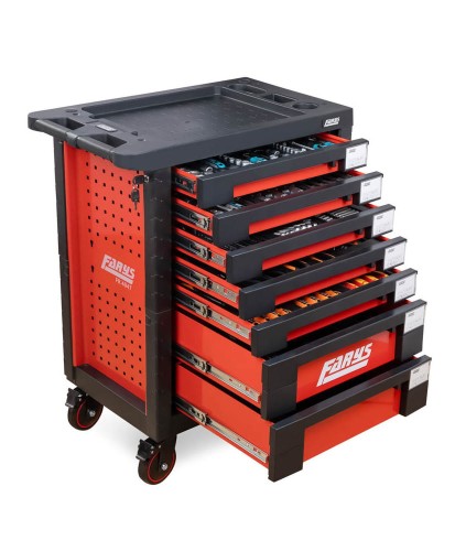 Szafka warsztatowa narzędziowa FR4047 narzędzia 338el. pianka