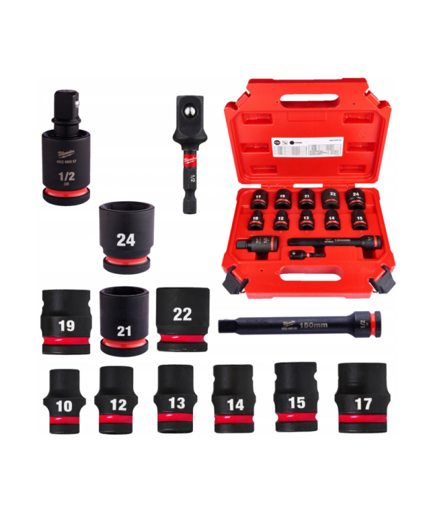 Zestaw Nasadek Udarowych 1/2'' 13 el. Shockwave MILWAUKEE 4932480456