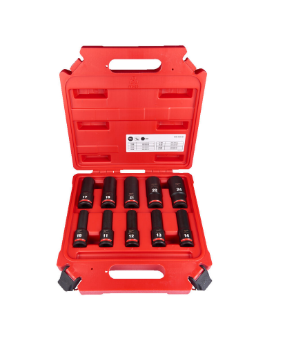 Zestaw Nasadek Udarowych Długich Milwaukee Nasadki udarowe 1/2″ 10 szt. 4932480457