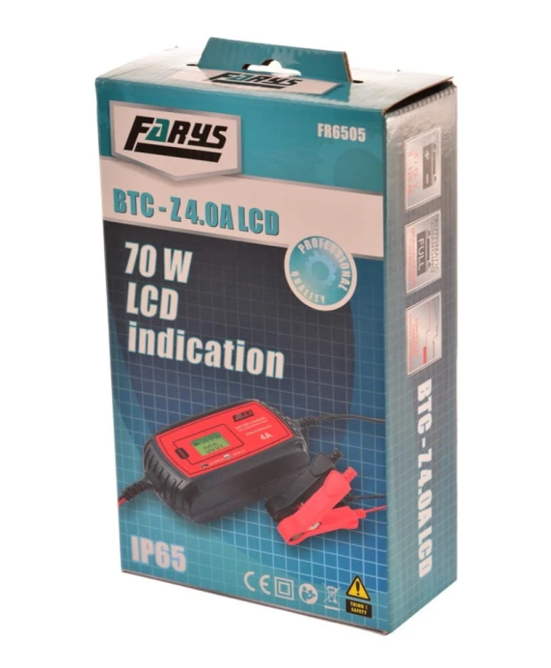 Prostownik mikroprocesorowy 6V-12V LCD FR6505