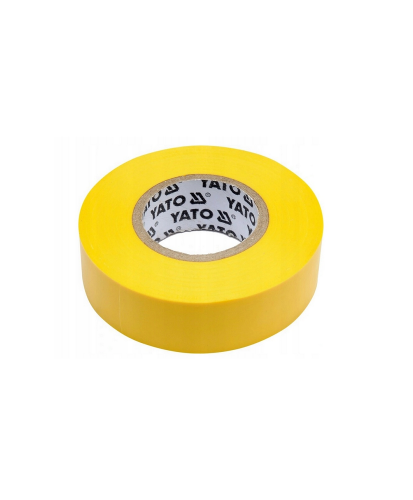 Taśma Izolacyjna Elektroizolacyjna z PCV/PVC 19mm x 20m Zółta Yato YT-81654