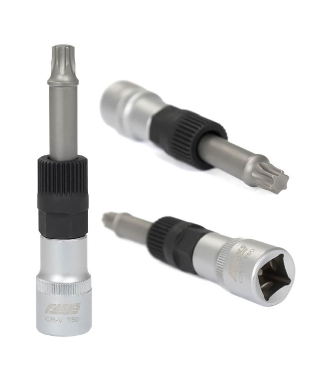 Klucz do alternatora 1/2'' Torx T50 x 110mm z nasadką 33 zęby, 17mm, fi 19mm FR2318