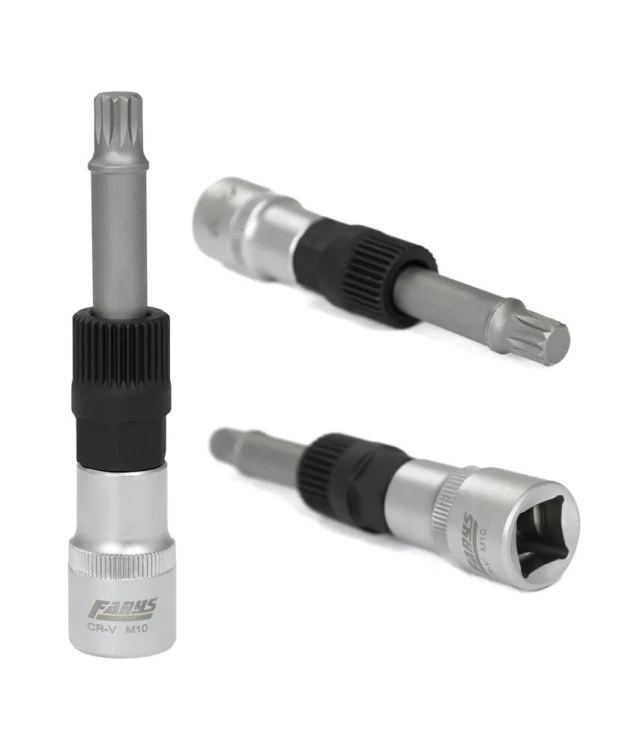 Klucz do alternatora 1/2'' M10 x 110mm z nasadką 33 zęby, 17mm, fi 19mm FR2319