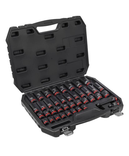 Nasadki Udarowe Długie Krótkie 1/2 10-32mm Zestaw 40el.