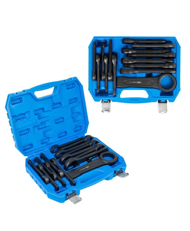 Zestaw kluczy oczkowych do podbijania 19-50mm, 14szt. Farys FR0399