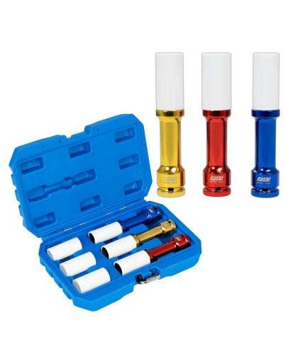 Zestaw Nasadek Długich do Alufelg 17 19 21mm 150 mm CrMo - 3szt. Farys FR2387