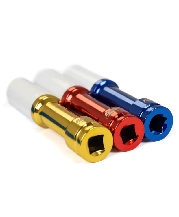 Zestaw Nasadek Długich do Alufelg 17 19 21mm 150 mm CrMo - 3szt. Farys FR2387