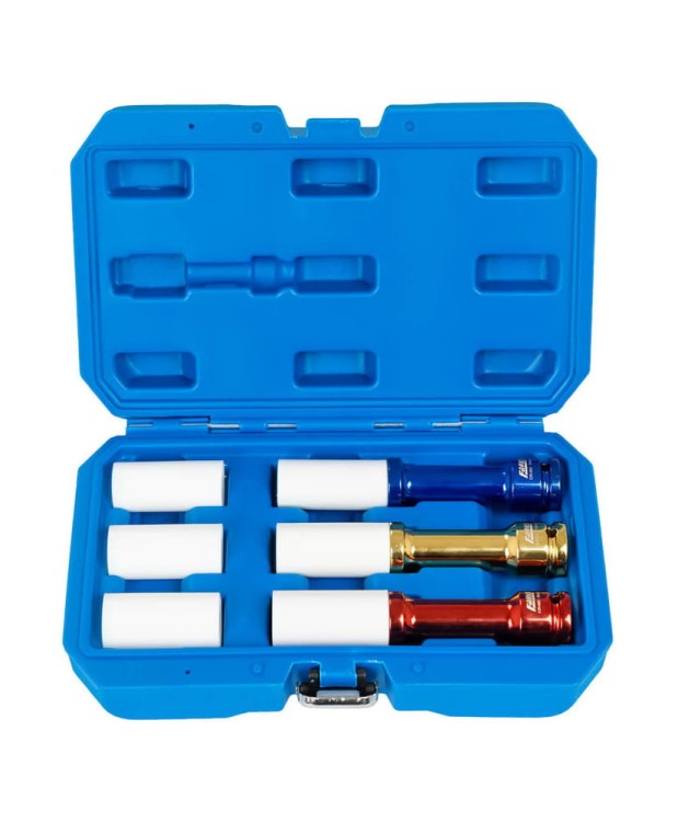 Zestaw Nasadek Długich do Alufelg 17 19 21mm 150 mm CrMo - 3szt. Farys FR2387