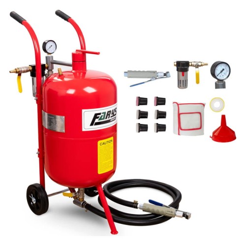 Piaskarka syfonowa oczyszczarka mobilna 38l zawory 1/2 FR7012 C ikona