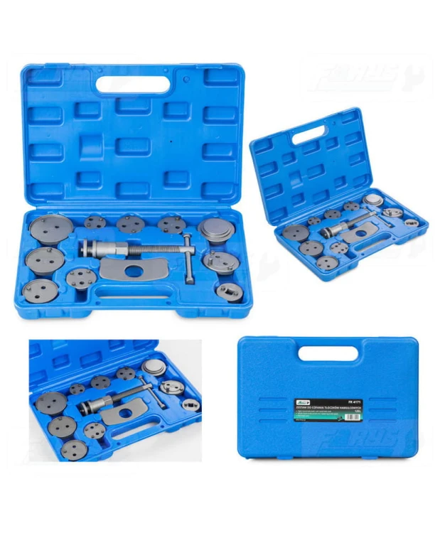 Zestaw do cofania tłoczków 12el. FR 4171 + klucz do przewodów hamulcowych FR4170