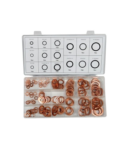 Podkładki miedziane oringi 150 el. FR9142