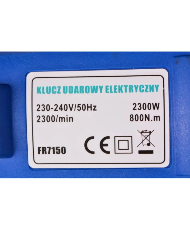 Klucz elektryczny udarowy do kół FR7150 + nasadki udarowe FR2560 + DeWalt