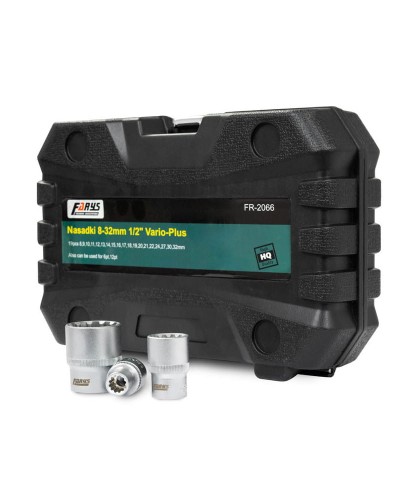 Nasadki Vario Plus 1/2" 19el. 12-kątne 8-32mm FR2066