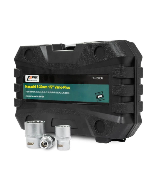 Nasadki Vario Plus 1/2" 19el. 12-kątne 8-32mm FR2066