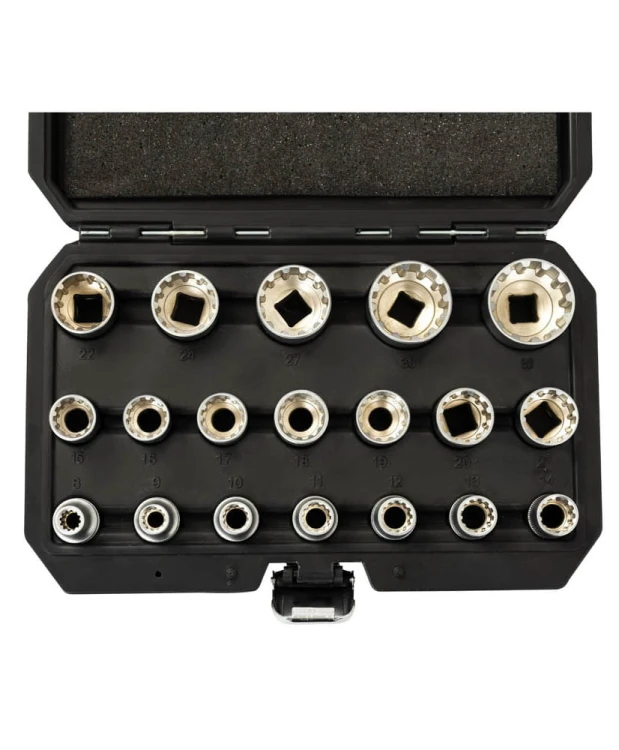 Nasadki Vario Plus 1/2" 19el. 12-kątne 8-32mm FR2066