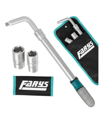 Klucz do kół z nasadkami 17,19,21,23 + etui FR2542