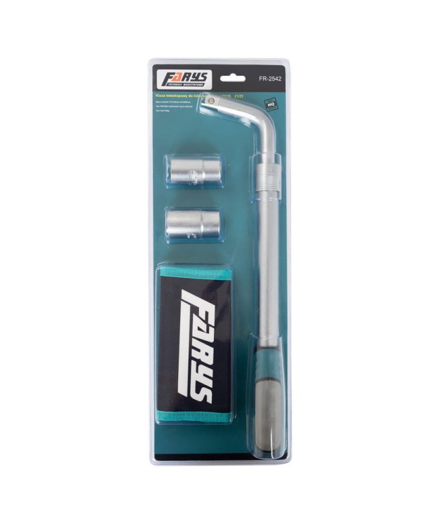 Klucz do kół z nasadkami 17,19,21,23 + etui FR2542