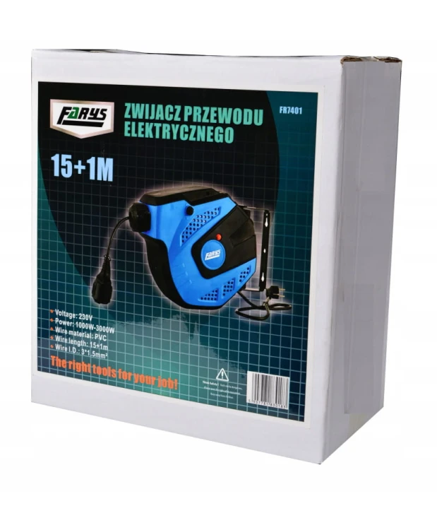 Zwijacz przewodu elektrycznego naścienny FR7401