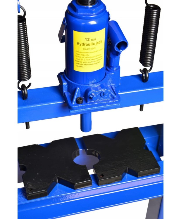 Prasa warsztatowa hydrauliczna 12 ton niebieska FR5004 + wykrętaki