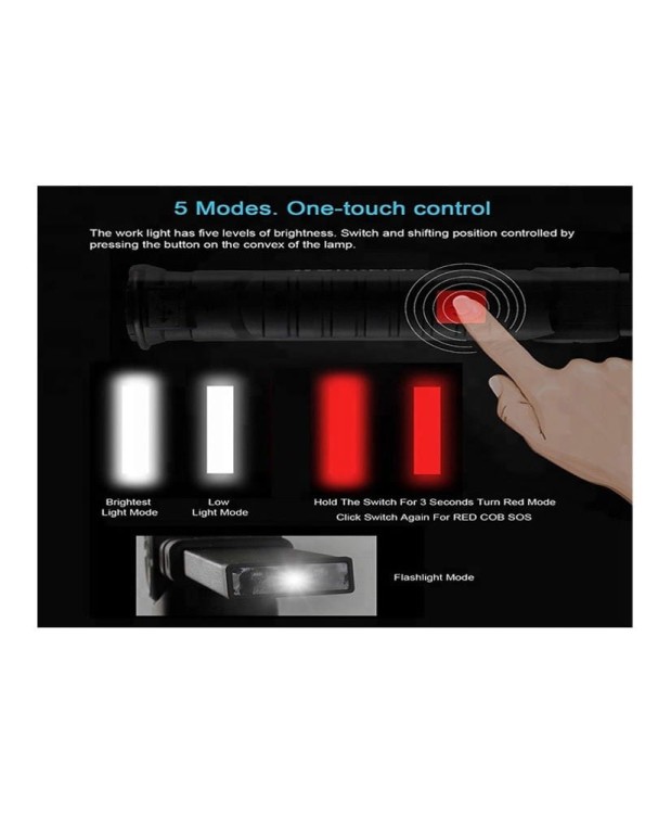 Latarka warsztatowa LED COB duża FR8061