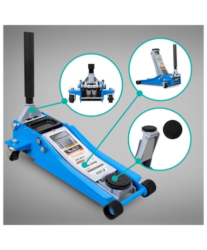 Podnośnik samochodowy żaba 2,5t FR5236 + podpory 3t