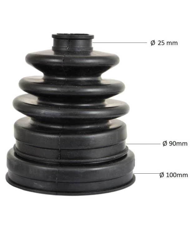 Osłona gumowa guma przegubu elastyczna do busów bez opaski FR9401