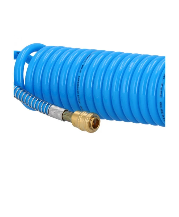 Wąż pneumatyczny spiralny PU uzbrojony 15 m fi 12 x 8 mm Airpress