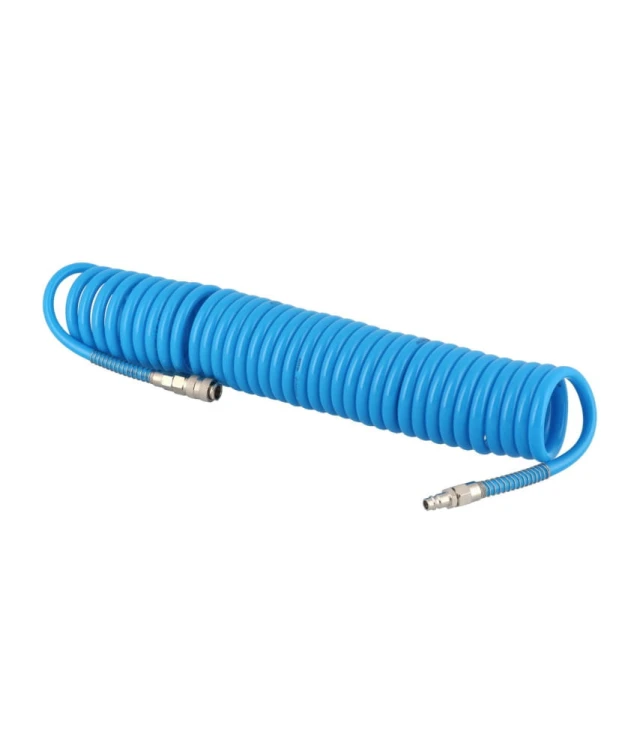 AIRPRESS Wąż pneumatyczny spiralny 10m PU uzbrojony 10 m fi 12 x 8 mm