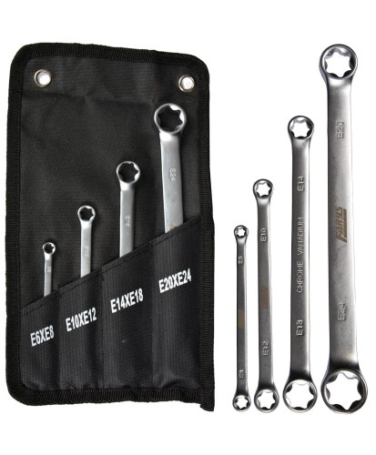 Klucze płasko oczkowe Torx E6-E24 zestaw FR1995