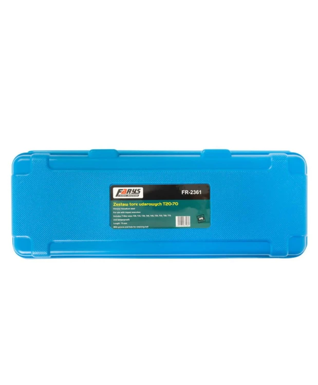 Zestaw torx udarowych nasadki 1/2'' T20 -T70 9szt FR2361